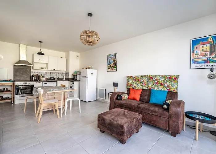 Palma - 3P Climatise Avec Terrasse, Garage, Plages Cannes